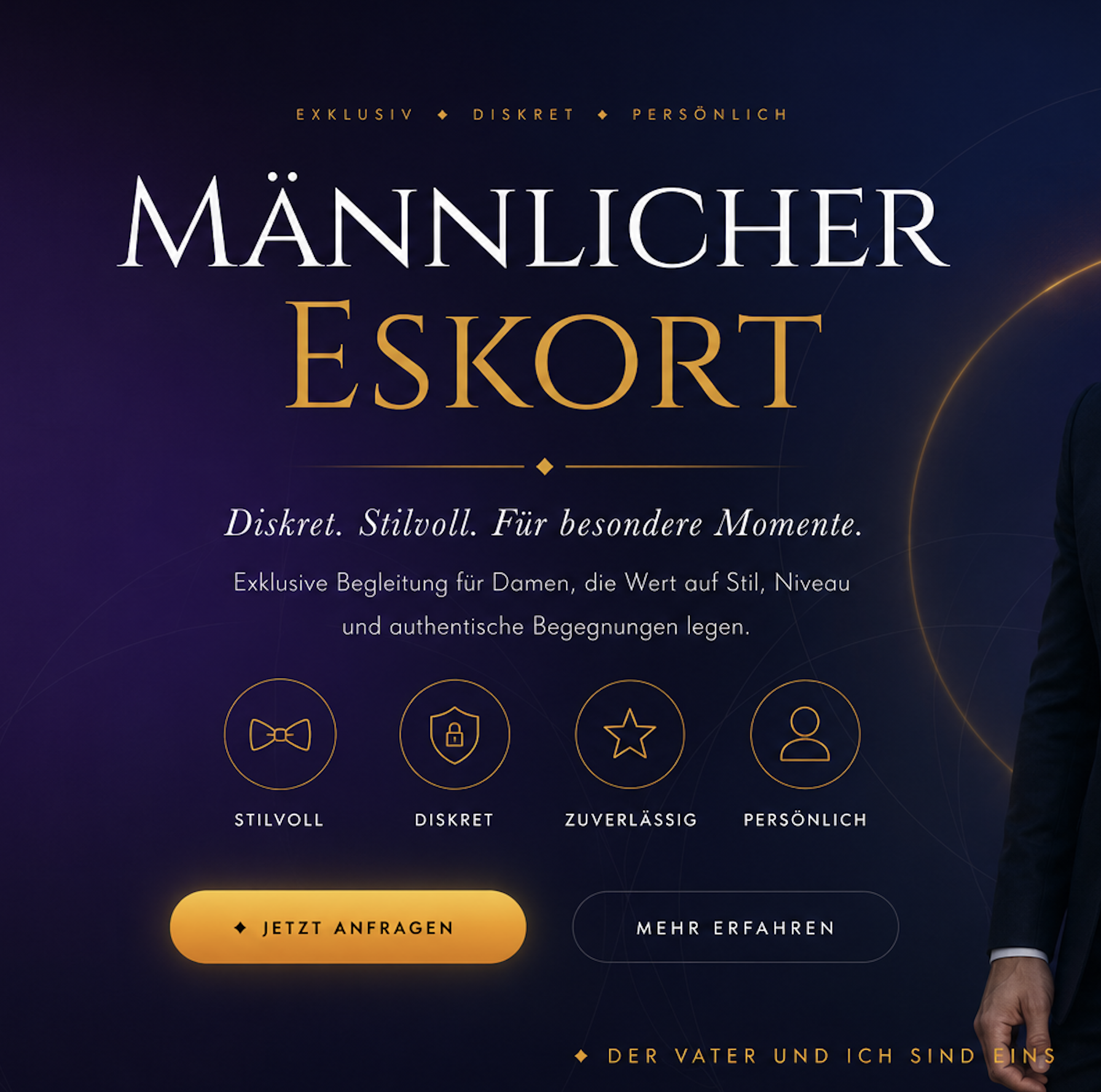 Männlicher eskort buchen | 24h Exklusiv-Begleitung für Frauen