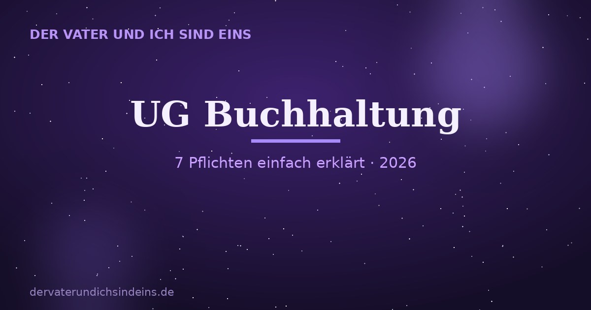 UG Buchhaltung &ndash; Ratgeber 2026 von Christian Elijah Christus